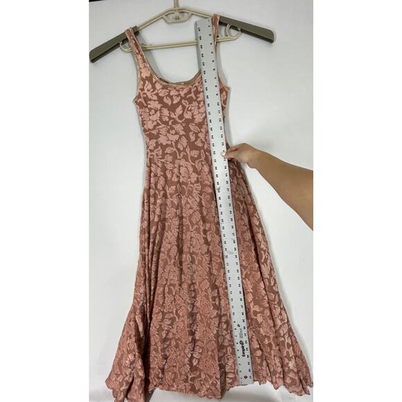 Vintage Alexia Admor Lace Maxi Dress Small Pink Floral Fairy Coquette Fitted - Picture 6 of 8